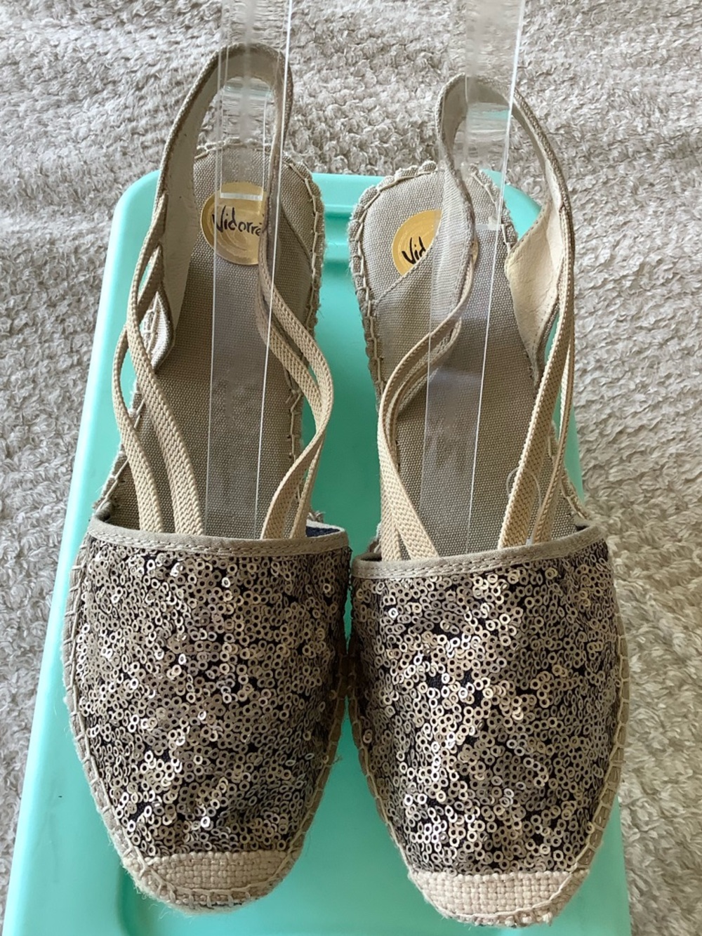 NWOT Vidorreta Espadrilles (W Sequins)